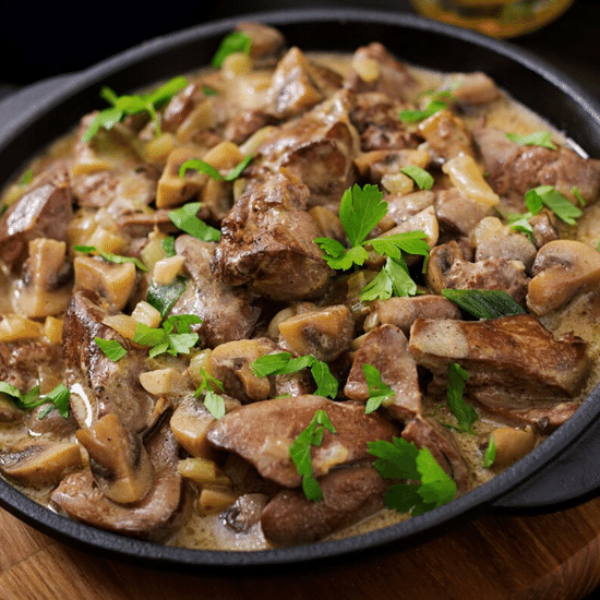 Печень «По-деревенски»