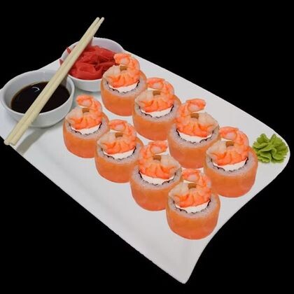 Ролл «Филадельфия премиум» с тигровой креветкой