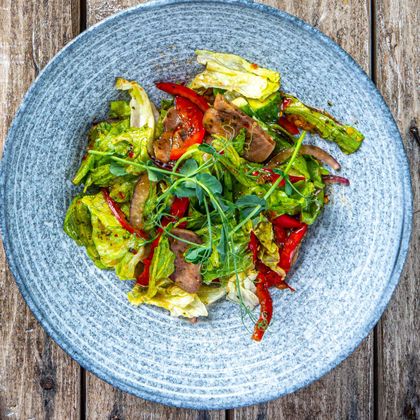 Салат с языком