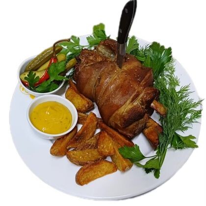 Рулька свиная горячего копчения