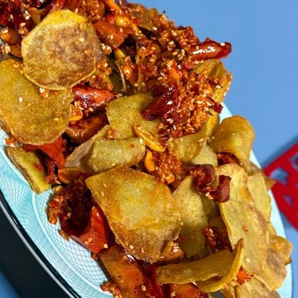 Острый жареный картофель