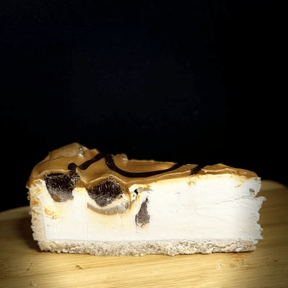 Чизкейк брауни с карамелью