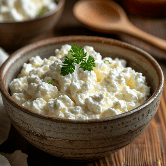 Творог со сметаной