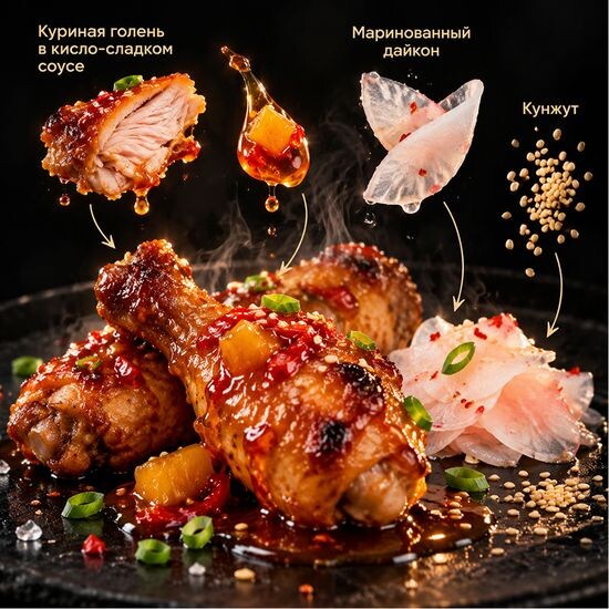 233 Голень в Кисло-сладком соусе