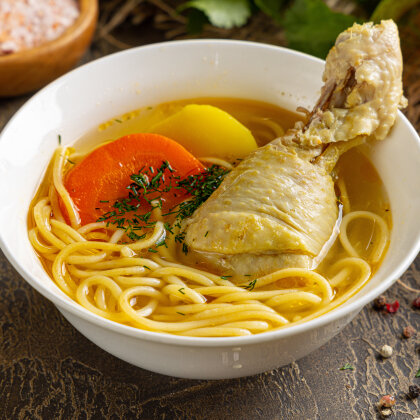 Куриный суп с лапшой