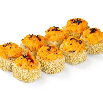 Запеченный «Цезарь» ролл с курицей