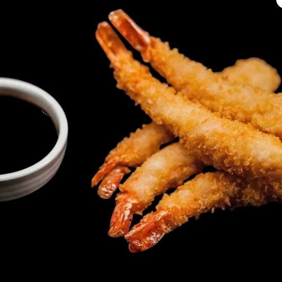 Креветки темпура и соус терияки