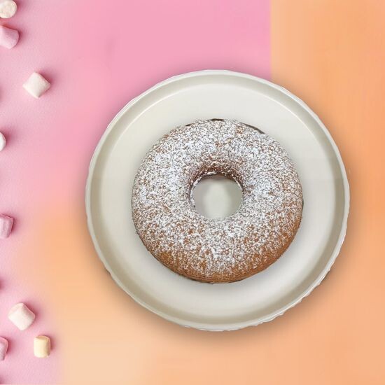 Пончик домашний с сахарной пудрой