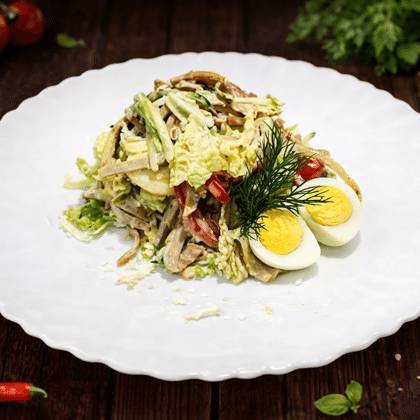 Салат Нежный из языка