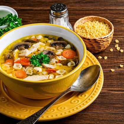 Куриный с грибами